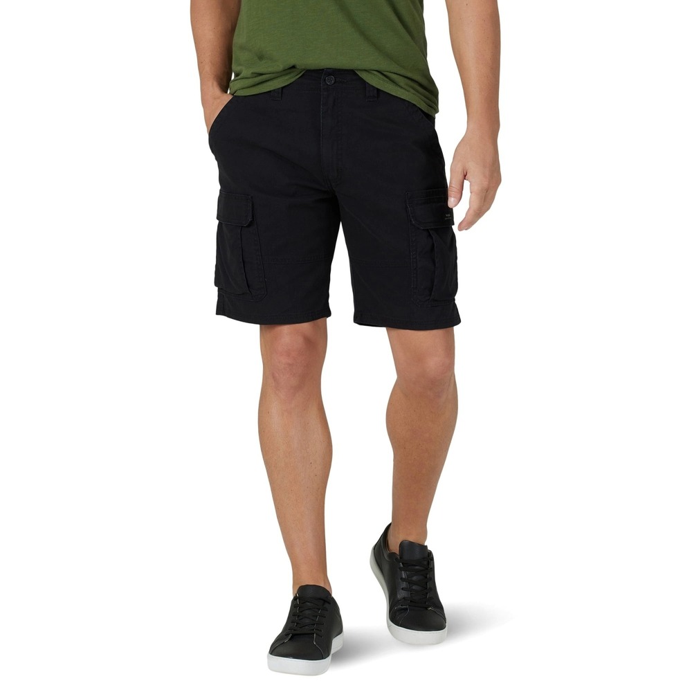 Wrangler Five Star Mens Relaxed Fit Cargo Shorts NWT Black 32x10 112314939